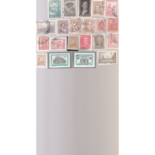 21 Timbres D'argentine Emis Entre 1935 Et 1981