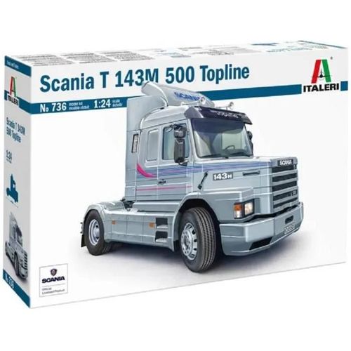 Italeri - Maquette Camion Scania T 143m 500 Topline |Italeri|736| 1:24 Maqiuette Char Promo - Ref : 15287-Italeri