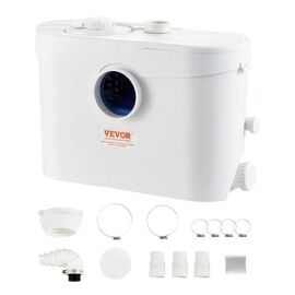 Broyeur sanitaire 700 W pour WC-VEVOR-avec 3 Entrées d'eau, 9600 L/h, Levage 10 m