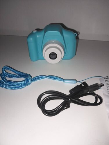 Appareil Photo Vidéo Numérique Mp3 Jeux Vidéos Enfant Bleu