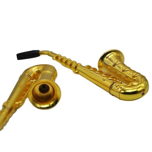 Mini saxophone forme pipe fumeur alliage de haute qualité portable pipe longueur 97mm Nouveau