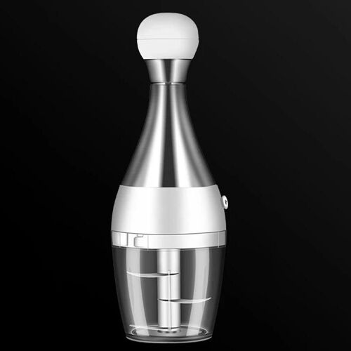 Hachoir sans fil pour aliments à l'ail Mini broyeur de légumes au gingembre manuel Presse pour hacher les aliments 280ML Mélangeur d'aliments Robot 1 ensemble Agitateur