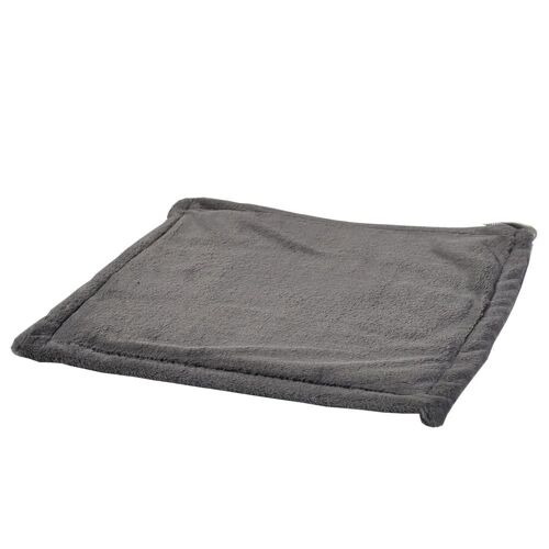Coussin Chauffant Pour Animaux De Compagnie Chat Chien Couverture Auto-Chauffante 9 Niveaux Température Réglable Minuterie Résistant Aux Morsures Couverture Chauffante Électrique Sûre Manteau Gris