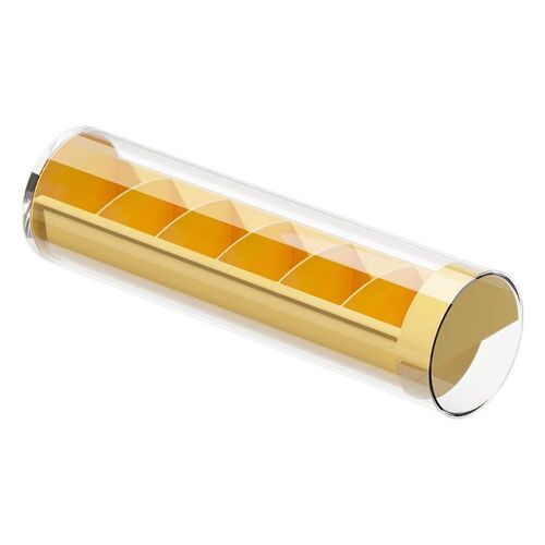 Boîte de rangement de sous-vêtements portable Chaussettes Organisateur de rangement de culottes 6 cellules cravate Push-Pull Séparateur pour cravates Jaune
