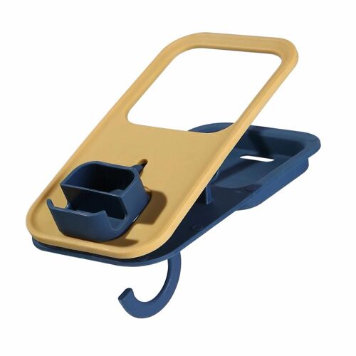 Simple Table Top Cup Clip Bag Cintre Support Multifonctionnel Support De Rangement Pour Parapluies Cartable Bleu
