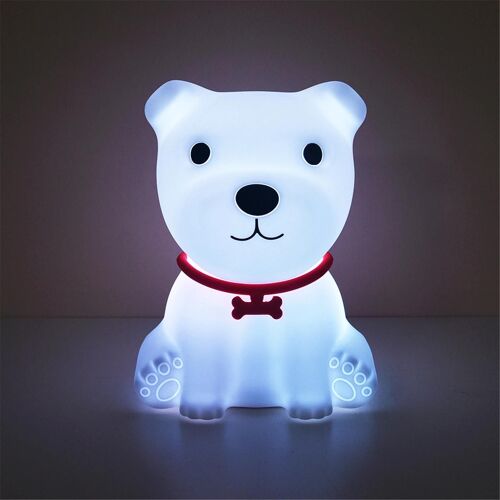 Puppy Dog Forme Changeant Couleur Lumière Led Usb Rechargeable Silicone Veilleuse Appuyez Pour Contrôler Et Changer Les Couleurs De La Lumière Nouveau