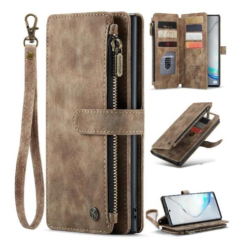 Caseme Étui Pour Samsung Galaxy Note 10 Portefeuille Étui Pour Femmes Hommes Fentes Pour Cartes De Permis De Conduire Fentes Pour Cartes De Permis De Conduire Avec Titulaire De La - Le Brun