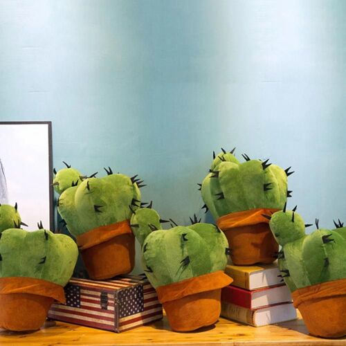 Simulation Cactus Anime Personnage Peluche Jouet Doux Câlin Dormir Oreiller