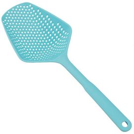 Grande Passoire Spatule 13,6 Pouces Enduit Casserole Passoire Alimentaire Sans Danger Cuillère Antiadhésif Ustensiles De Cuisine Gadgets De Cuisine Bleu