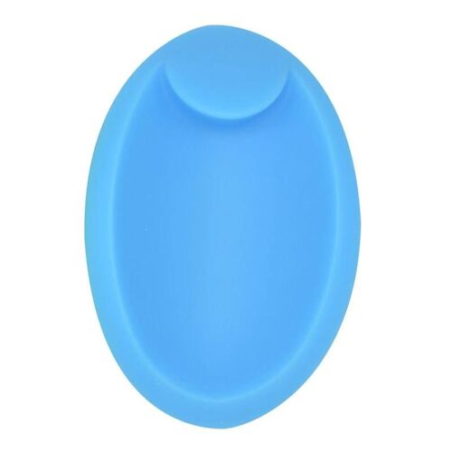Brosse En Silicone Souple Pour Animaux De Compagnie Peigne De Nettoyage De Cheveux Pour Chien Chat Peigne De Massage Pour Animaux De Compagnie 71 * 105mm Bleu