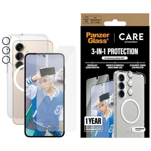 PanzerGlass 2-in-1 Protection Bundle Samsung Galaxy S25+ Protection d'écran transparent 1 pièce(s)
