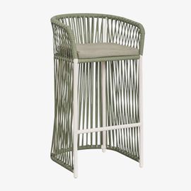 Tabouret Haut De Jardin Sophie Vert Militaire Clair ¿75 Cm