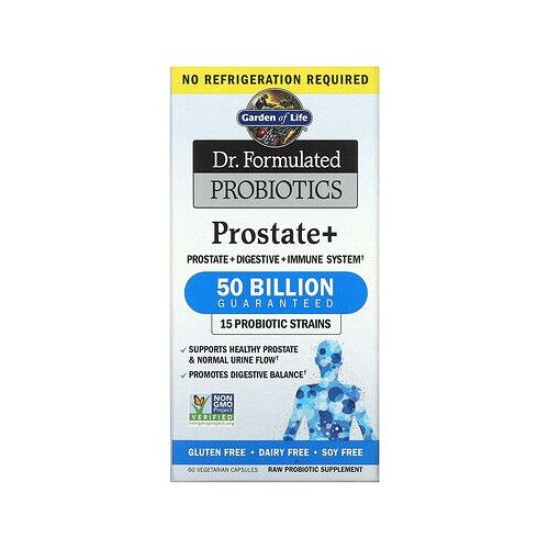 Garden Of Life Dr. Formulated, Probiotiques, Prostate+, 60 Capsules Végétariennes 
