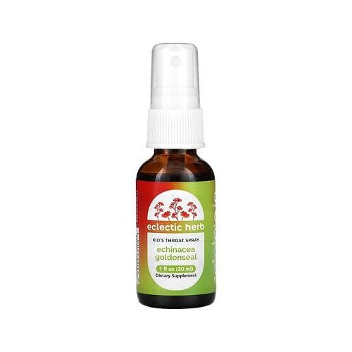 Eclectic Herb Vaporisateur pour la gorge pour enfants, Échinacée, hydraste, 30 ml