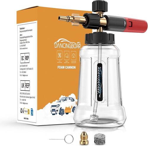 MEVRONISSHOP-Canon à mousse Bosch 110/120/125 Aquatak Black & Decker AR Blue Clean, pistolet 1 l, buse réglable