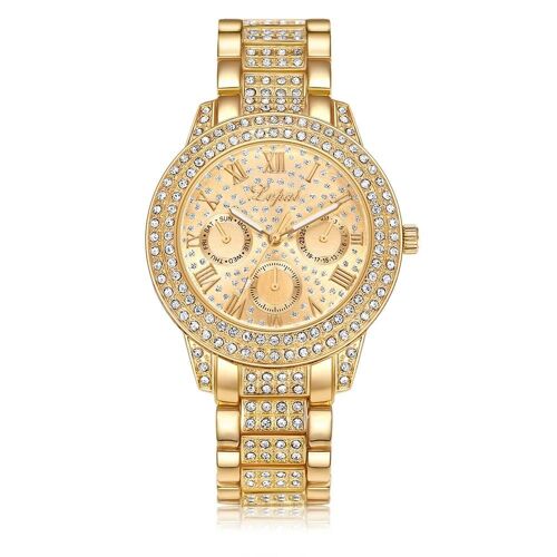 Lvpai Quartz Montres Mode Maille Bracelet En Acier (Or)