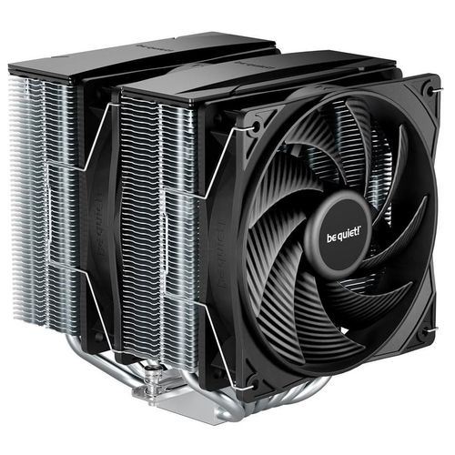 be quiet! Pure Rock Pro 3 - Refroidisseur de processeur - (pour : LGA1150, LGA1151, LGA1155, LGA1200, LGA1700, LGA1851, AM4, AM5) - base en cuivre et ailettes en aluminium nickelé - 120 mm -...