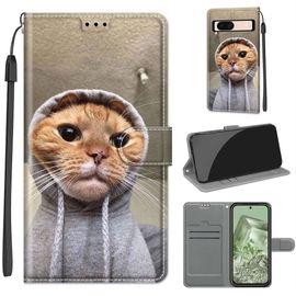 Saturcase Coque Pour Google Pixel 8a, Beau Pu Cuir Magnétique Flip Portefeuille Support Porte-Carte Dragonne Protecteur Housse Étui Pour Google Pixel 8a (Dy-23)