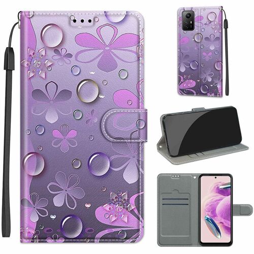 Saturcase Coque Pour Xiaomi Redmi Note 12s 4g, Beau Pu Cuir Magnétique Flip Portefeuille Support Porte-Carte Dragonne Protecteur Housse Étui Pour Xiaomi Redmi Note 12s 4g (Dy-14)