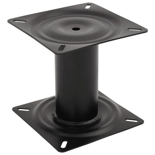 vidaXL Piédestal de siège de bateau noir 18 cm acier