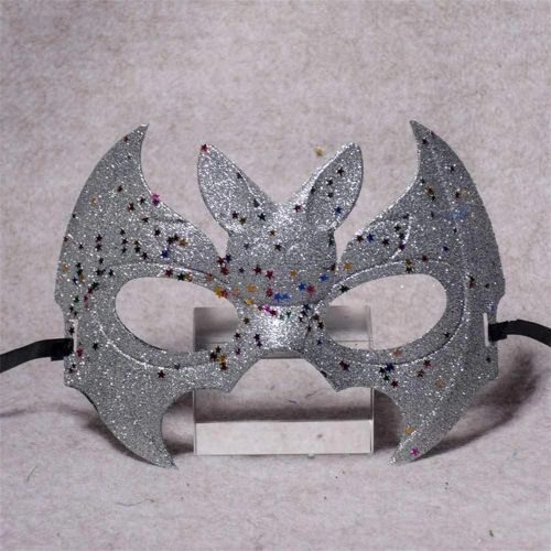 Coloré Mignon Oeil De Chauve-Souris Masque Déguisement Costume Bal Masqué (Argent)