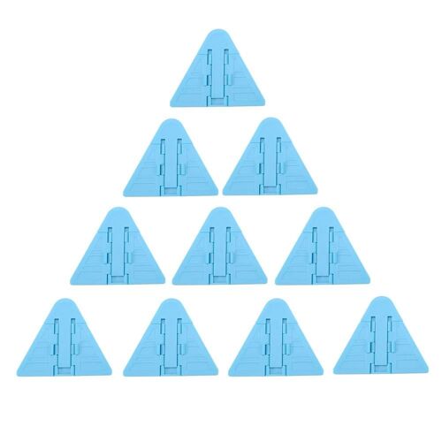 10pcs Bébé Serrure En Plastique Armoire Porte Tiroirs Réfrigérateur Toilette Serrures De Sécurité (Bleu)