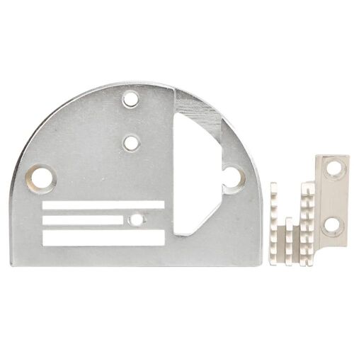 Plaque D'aiguille Double Rangée Avec Dents Métal Synchronisé Machine À Coudre Accessoires