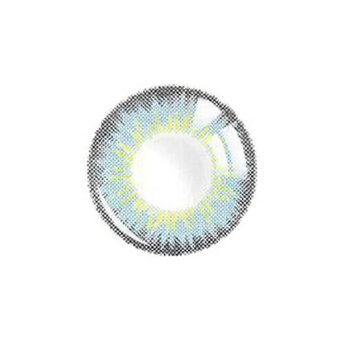 Lentilles De Contact Colorées Maquillage Fantaisie Accessoire Pour Les Yeux Lentille De Couleur Annuelle 0 Degré (Bleu) 
