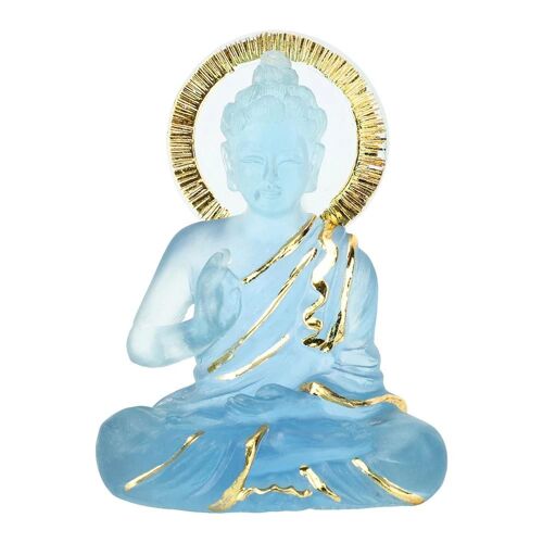 Ornement Résine Transparente Bouddha Sculpture Artisanat Maison Entrée Décoration Cadeau