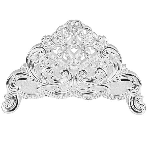 Porte-serviette en papier en métal Serviette en papier Mouchoir Rack de rangement Décor de table pour restaurant hôtel caféSilver