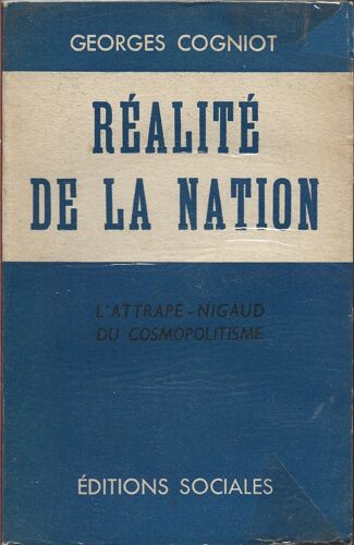Georges Cognot Réalités De La Nation Editions Sociales