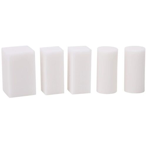 5pcs Blocs De Sculpture De Tampon En Caoutchouc De Gelée Blanche Pour La Fabrication Artisanale De Tampons De Bricolage