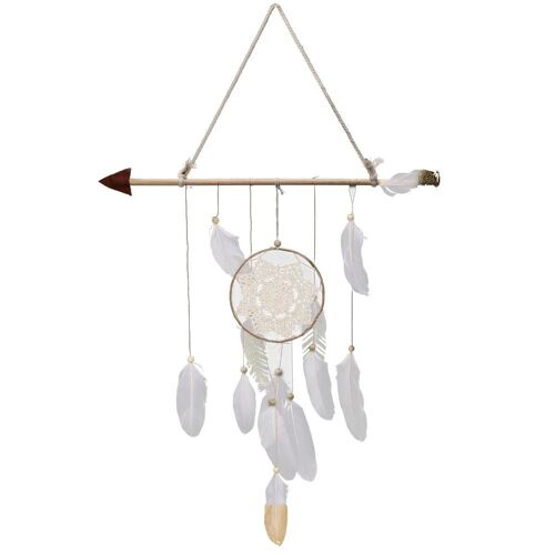 Flèche De Cupidon En Forme Plume Dream Catcher Tenture Murale Décoration Maison String Ornement