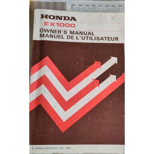 HONDA GROUPE ÉLECTROGÈNE générateur E3500 E 3500 manuel utilisation EUR 23,50 - FR HONDA GROUPE ÉLECTROGÈNE générateur E3500 E 3500 manuel utilisation EUR 23,50 - FR