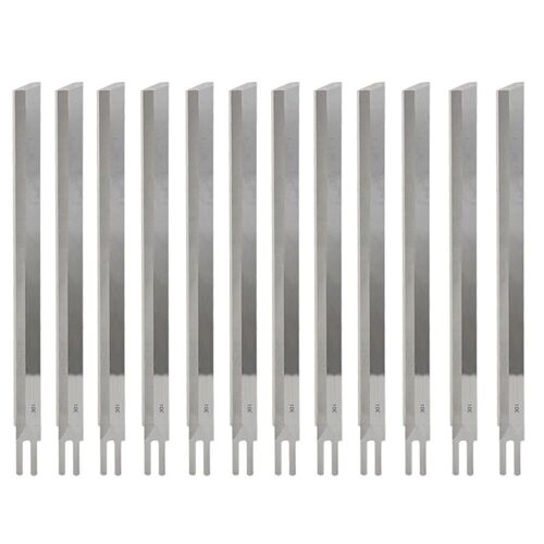 12pcs Couteau De Machine De Découpe Droite Accessoires D'outil De Couture Remplaçable 8 Pouces / 10 Pouces 10 Pouces