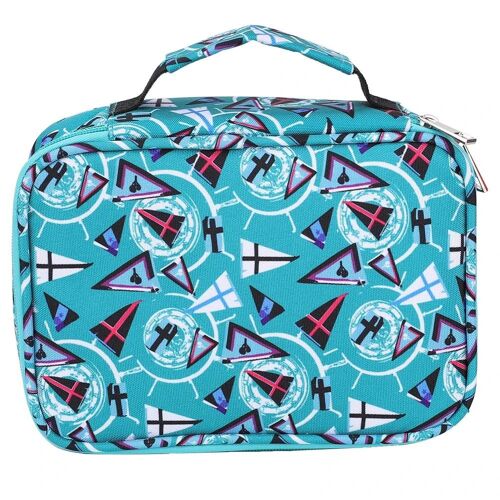 72 Trous Multicouche Grande Capacité Stylo Étui Crayon De Couleur Fermeture Éclair Sac Étudiant Art Suppliesgreen 72