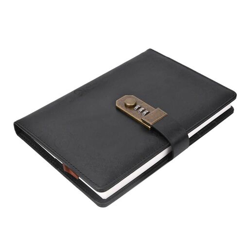 Rétro A5 Mot De Passe Cahier Agenda Agenda Planificateur Bloc-Notes Manuel École Papeterienoir