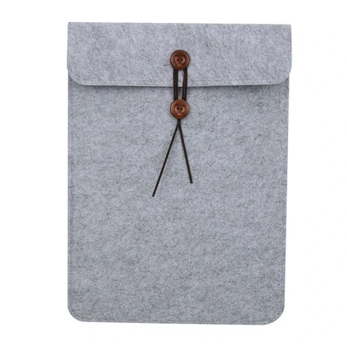 15in Sac d'ordinateur monocouche Soft Felt Tablet Laptop Hommes Femmes Sac à main de protection
