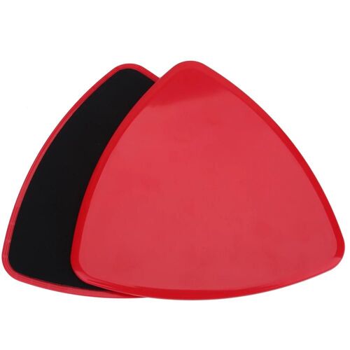 2 Pcs / Paire De Fitness Planeurs Curseurs Disques Glisse Minceur Abdominale Équipement Accessoires (Rouge)