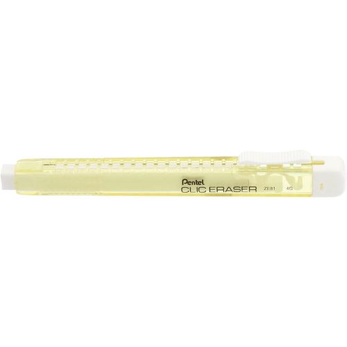 Pentel Stylo Gomme Clic Eraser, Corps Jaune Pastel
