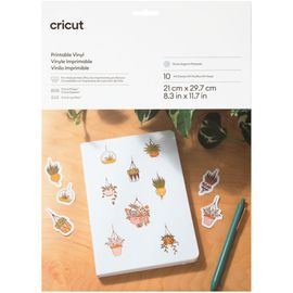 Accessoire CRICUT Vinyl A4 10 feuilles silver