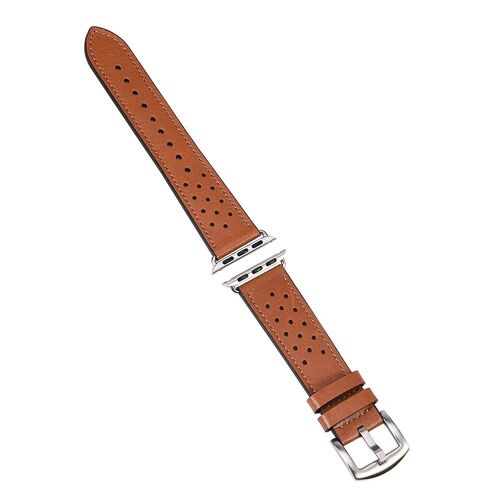 Bracelet De Montre En Cuir Pour Apple Watch Iwatch Brown 42mm