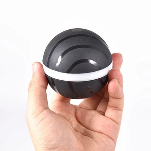 Plastique Brillant Wicked Ball Pet Chien Chat Jouets Électrique Led Étanche Roller Ball Jouet Noir