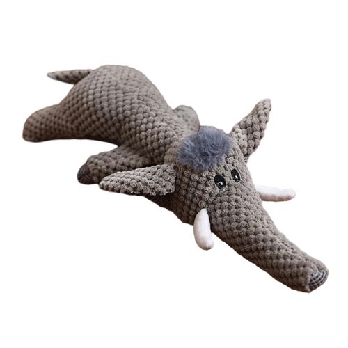 Dessin Animé Squeaky Peluche Jouets Pour Chien Résistant Aux Morsures Dents Poupée Pour Petit Moyen Grand Chiens Éléphant
