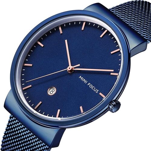 Mini Focus Mode Hommes Métal Étanche Montre Bande Réglable Accessoire (#5)