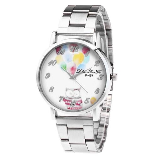Zhoulianfa F-457-G Montre En Alliage À La Mode Montre-Bracelet À Quartz À Cadran Rond