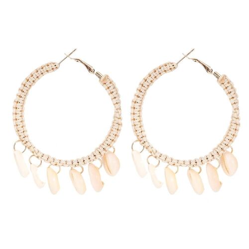 Simple Shell Pendentif Boucles D'oreilles Femmes Mode Oreille Bijoux Accessoire Cadeau