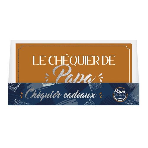 CHÉQUIER PAPIER CADEAU PAPA 20 BONS POUR 18X9.5CM