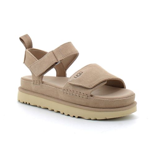 Ugg Sandales Goldenstar En Cuir Beige