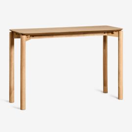 Console Rectangulaire 120x40 Cm En Mdf Avec Placage En Chêne Munden Marron Chêne